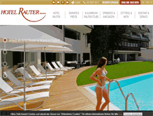 Tablet Screenshot of hotel-rauter.at